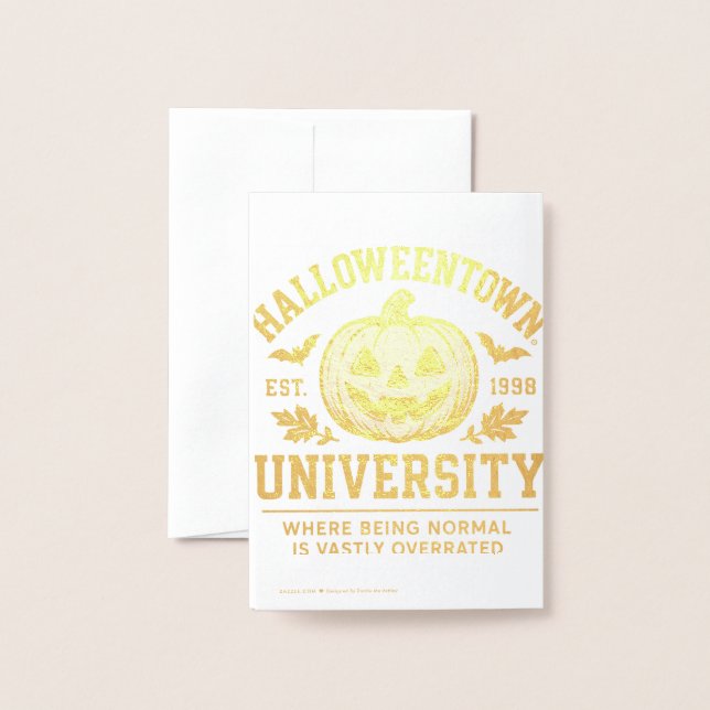 Halloweentown University 1998 Where Being Normal Foil Card (Back With Envelope)