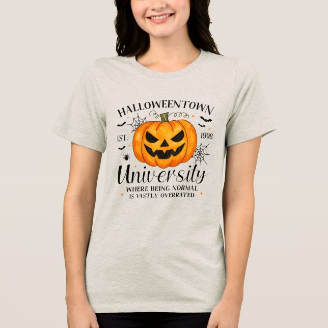 Halloweentown University – Funny Halloween  Tri-Blend Shirt (Front)
