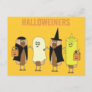 Halloweiners Postcard