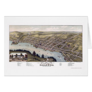 Hallowell, ME Panoramic Map - 1878