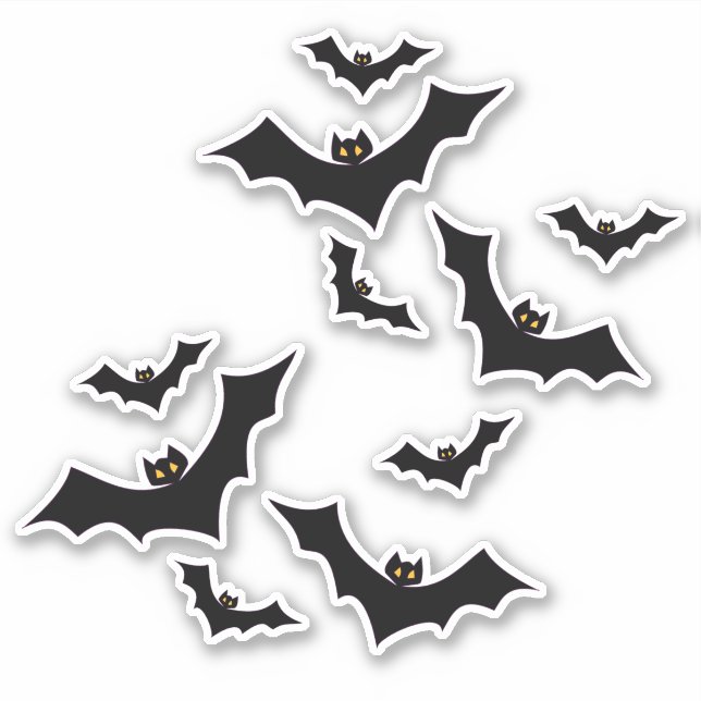 Hallowen Black Bats (Front)