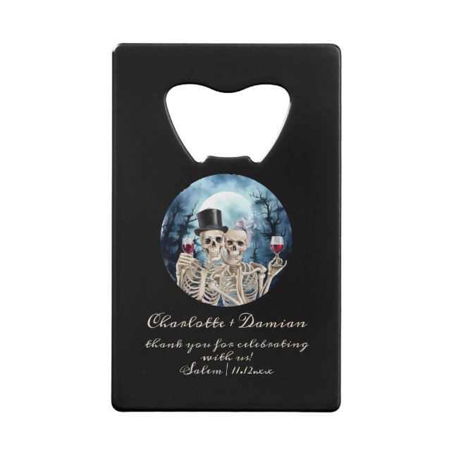 Hallowen Gothic Skulls Tarot The Lovers Wedding (Front)