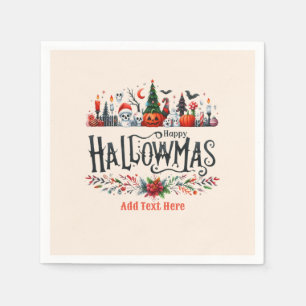 Hallowmas Halloween Christmas Mashup Napkin