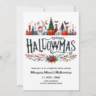 Hallowmas Invitations Halloween Christmas Mashup