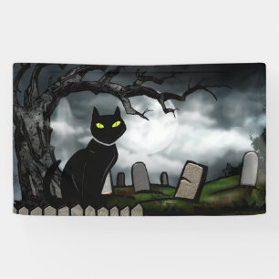 Hallows Graveyard Halloween Banner