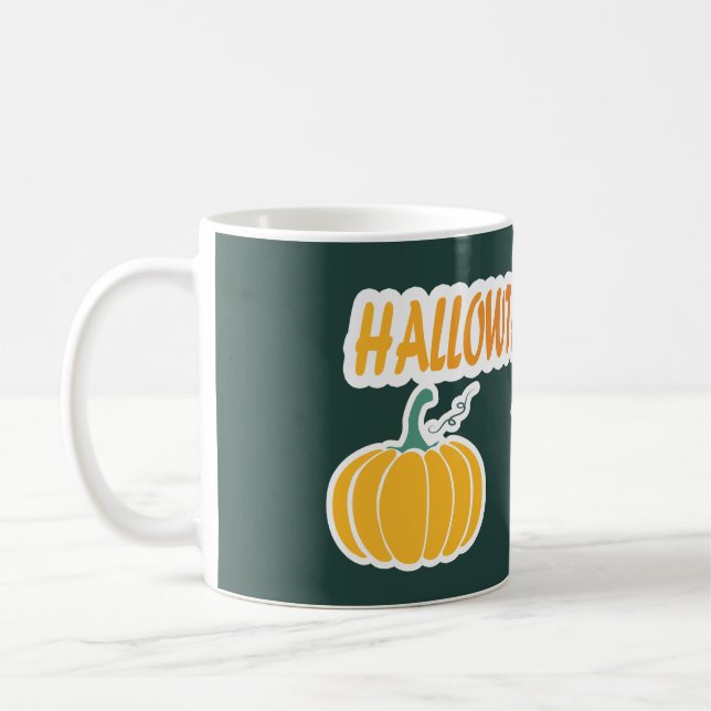HALLOWTHANKSMAS EVERYONE  COFFEE MUG (Left)