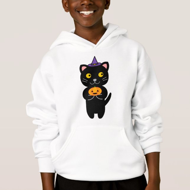 Hallowwen Cat Hoodie (Front)