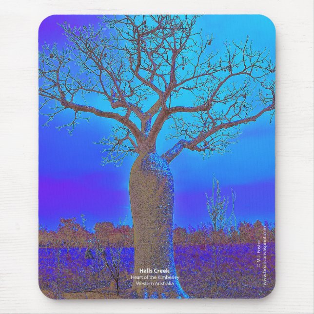 Halls Creek blue boab Mouse Pad (Front)