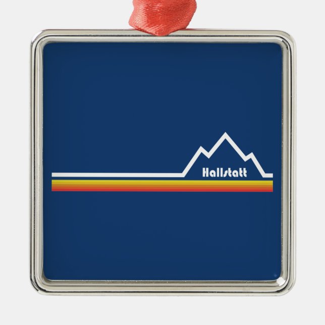 Hallstatt, Austria Metal Tree Decoration (Front)