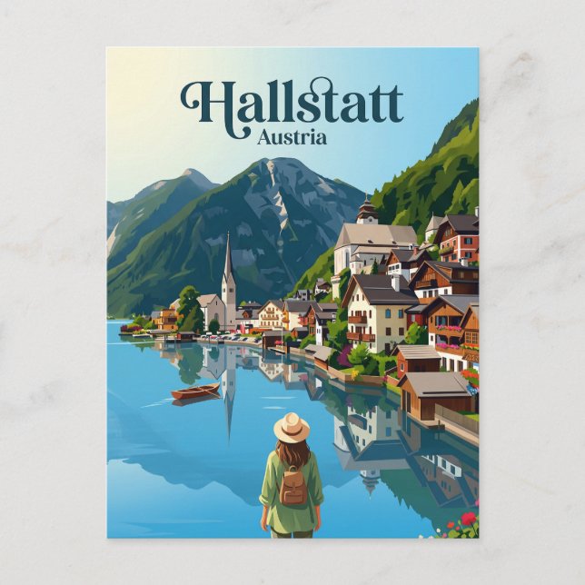 Hallstatt Austria Postcard (Front)