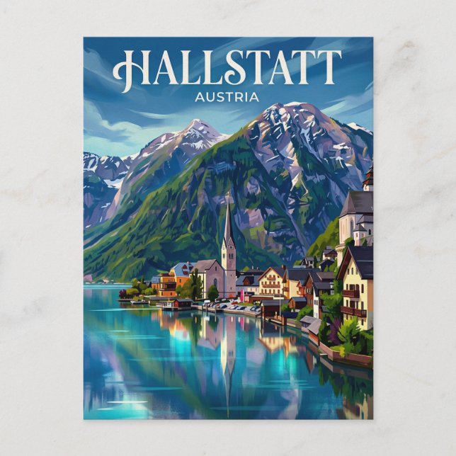 Hallstatt Austria Postcard (Front)