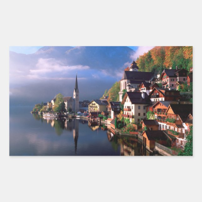 Hallstatt Rectangular Sticker (Front)