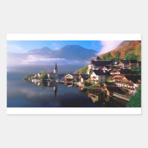 Hallstatt Rectangular Sticker