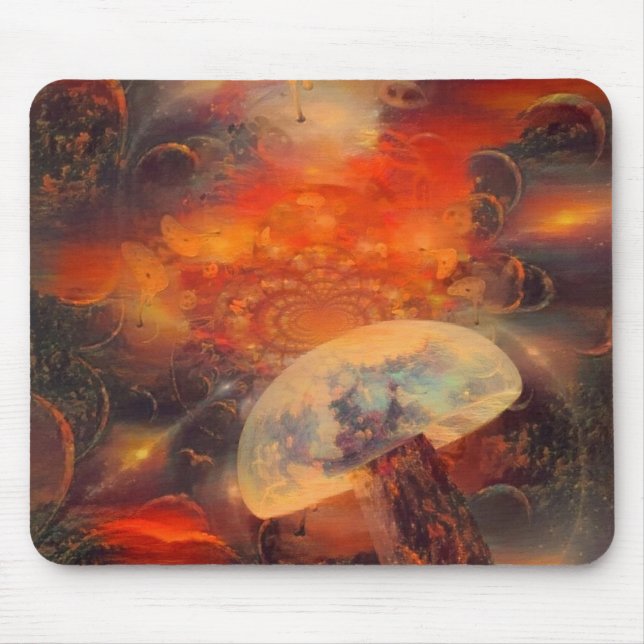 Hallucinogenic mushroom mouse pad (Front)