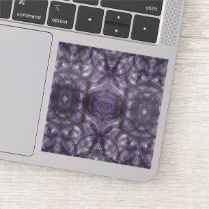 Hallways Abstract Dark Purple Black Watercolor Art