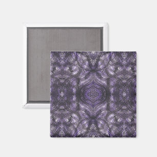 Hallways Dark Purple Abstract Watercolor Art Magnet