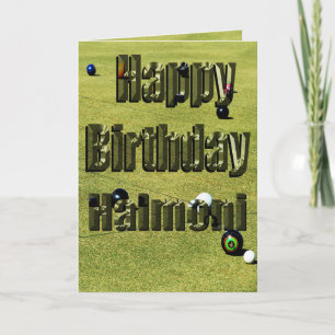 Halmoni Lawn Bowls Birthday Card, Card