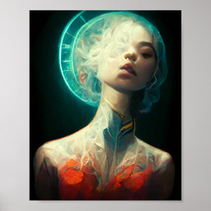 Halo Fantasy Science Fiction Art Poster