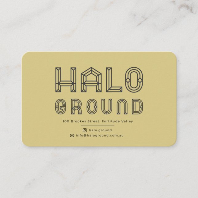Halo Ground Coffee Card (Front)