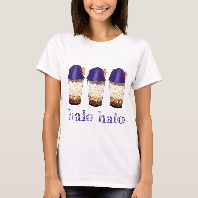 Halo-Halo (Haluhalo) Filipino Hawaiian Shave Ice T-Shirt (Front)