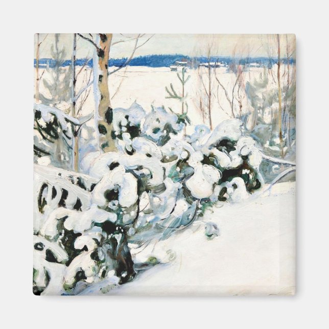Halonen - Winter at Kinahmi Magnet (Front)