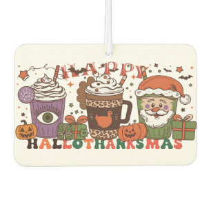 "HaloThanksMas" Meaningful Gift for Holiday Season Car Air Freshener