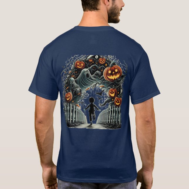 haloween boy power T-Shirt (Back)