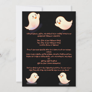 Haloween Pumpkins Invitation