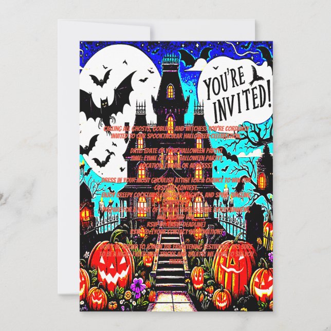 Haloween Pumpkins Invitation (Front)