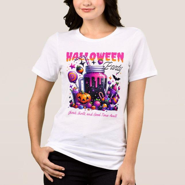 Haloween  Tri-Blend shirt (Front)