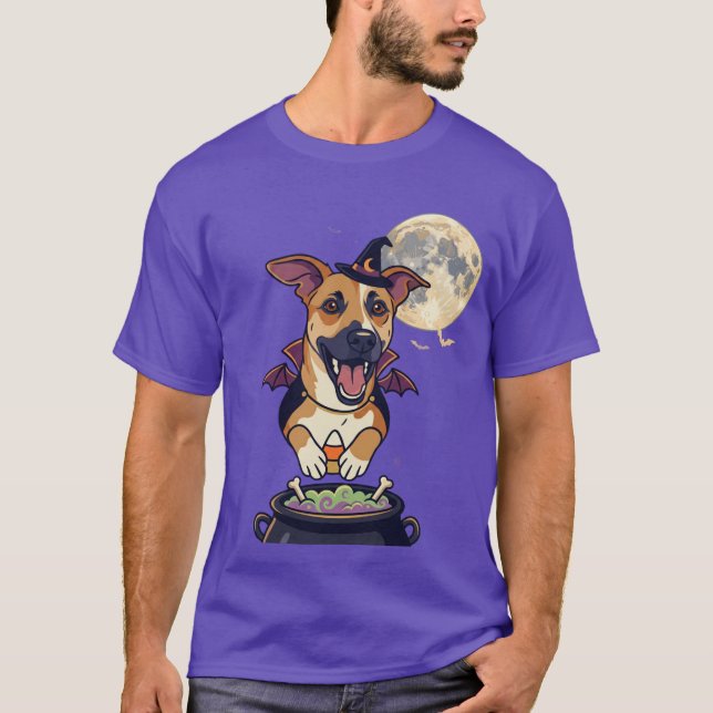 Haloween witch pooch T-Shirt (Front)