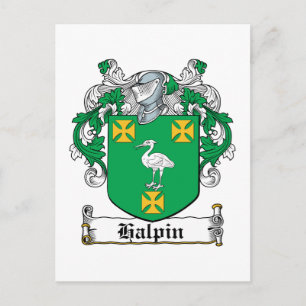 Halpin Family Crest Postcard
