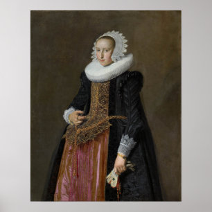 Hals - Portrait Of Aletta Hanemans Mauritshuis Poster