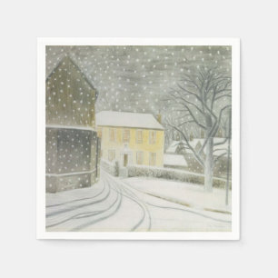 Halstead Road in Snow (by Eric Ravilious) Napkin