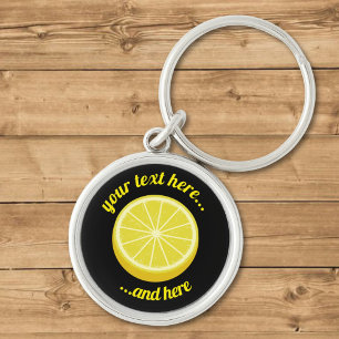 Halve Lemon Key Ring