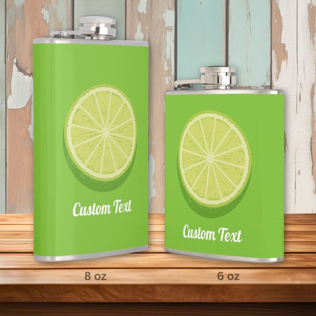 Halve Lime Hip Flask (Creator Uploaded)