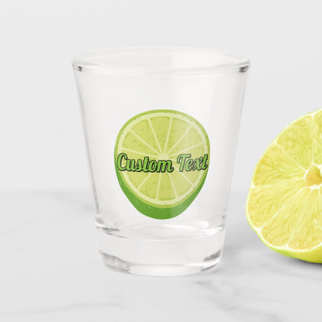 Halve Lime Shot Glass (Front)