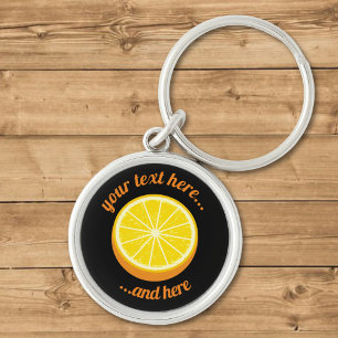 Halve Orange Key Ring
