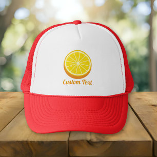 Halve Orange Trucker Hat