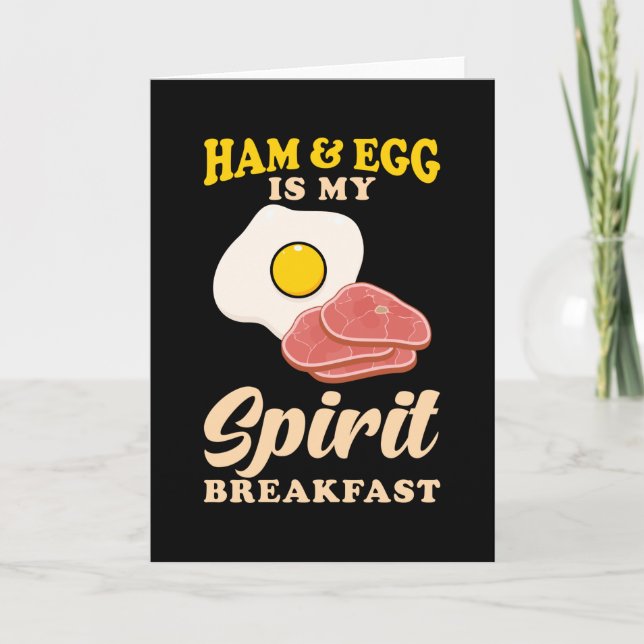 Ham And Eggs Breakfast Card (Front)