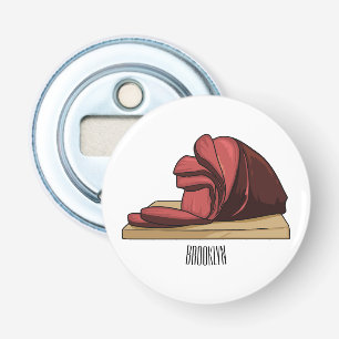 Ham cartoon illustration bottle opener