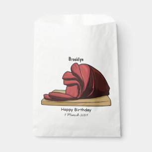 Ham cartoon illustration favour bags
