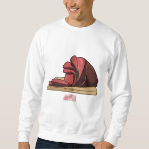 Ham cartoon illustration  sweatshirt