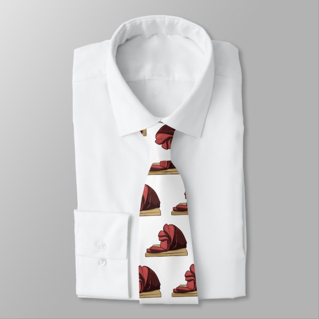 Ham cartoon illustration  tie (Tied)