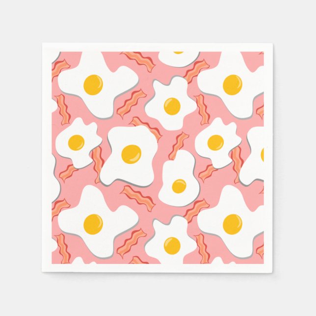 Ham, Eggs & Side Of Bacon Napkin (Front)