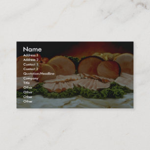 Ham, from the haunch of a pig or boar business card