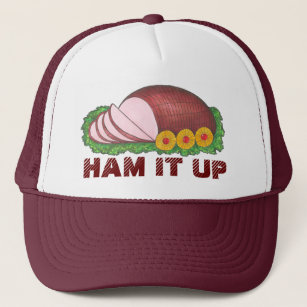 HAM IT UP Christmas Easter Holiday Dinner Food Trucker Hat
