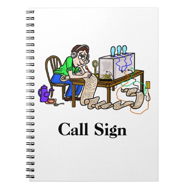 Ham Operator Copying Message Notebook (Front)
