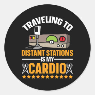 Ham Radio Amateur Radio And Ham Radio Operator Classic Round Sticker