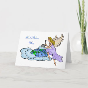 Ham Radio Angel Christmas Card Customise It!